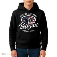 Kadena Air Base Veteran USAF Okinawa Japan Kids Hoodie thumb 4