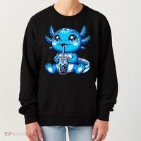 Kawaii Axolotl Boba Tea Anime Bubble Tea Axolotl Women's Sweatshirt thumb 0