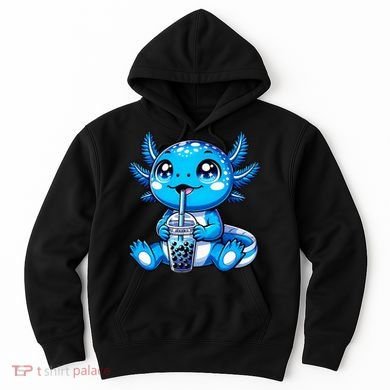 Kawaii Axolotl Boba Tea Anime Bubble Tea Axolotl Hoodie