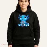 Kawaii Axolotl Boba Tea Anime Bubble Tea Axolotl Hoodie thumb 5