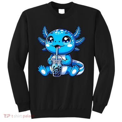 Kawaii Axolotl Boba Tea Anime Bubble Tea Axolotl Sweatshirt