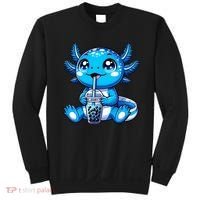 Kawaii Axolotl Boba Tea Anime Bubble Tea Axolotl Sweatshirt thumb 0