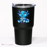 Kawaii Axolotl Boba Tea Anime Bubble Tea Axolotl Tumbler thumb 0