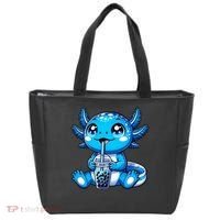 Kawaii Axolotl Boba Tea Anime Bubble Tea Axolotl Tote Bag thumb 0