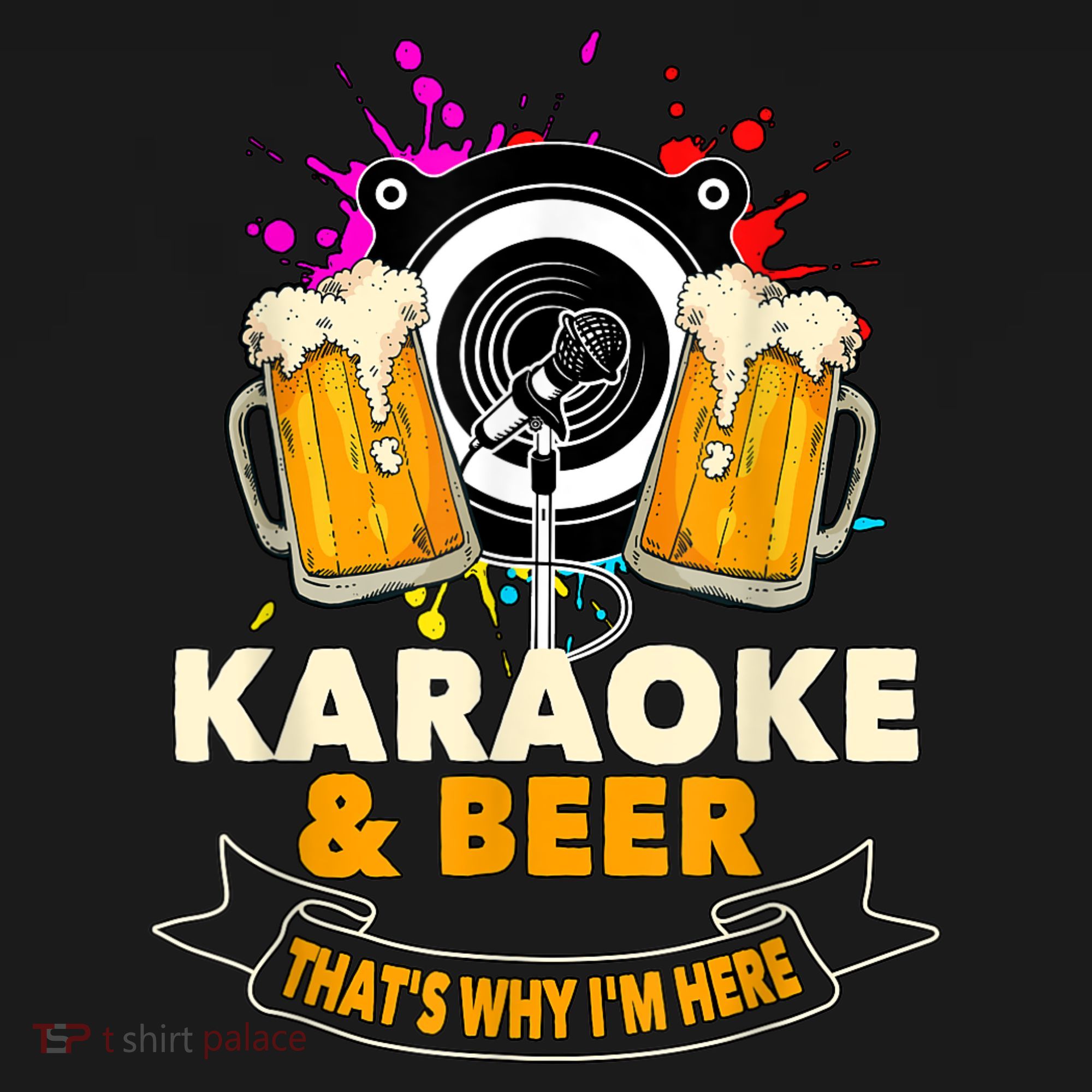 Karaoke And Beer That's Why I'm Here Karaoke Singer Karaoke Mousepad