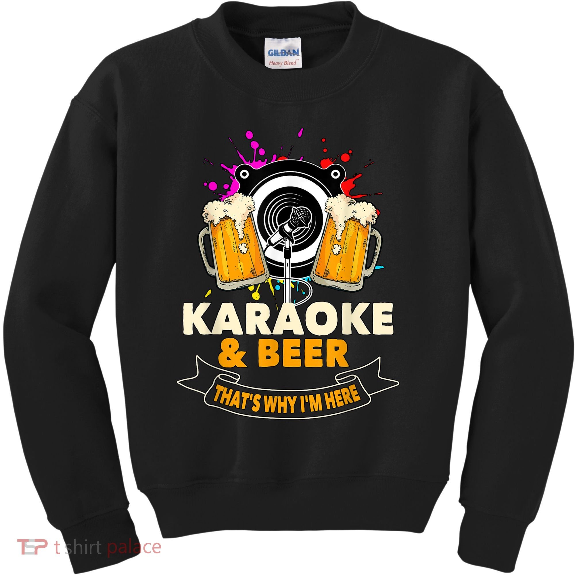 Karaoke And Beer That's Why I'm Here Karaoke Singer Karaoke Kids Sweatshirt