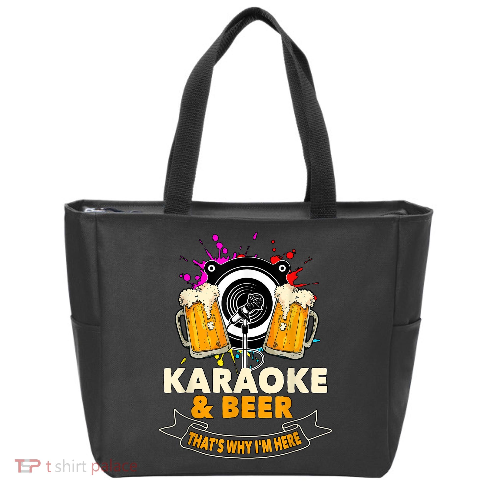 Karaoke And Beer That's Why I'm Here Karaoke Singer Karaoke Tote Bag