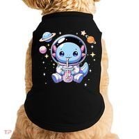 Kawaii Axolotl Bubble Tea Boba Tea Astronaut Space Axolotl Doggie Tank thumb 0