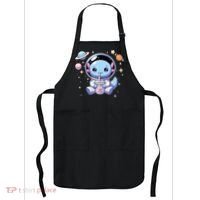 Kawaii Axolotl Bubble Tea Boba Tea Astronaut Space Axolotl Apron thumb 0