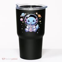 Kawaii Axolotl Bubble Tea Boba Tea Astronaut Space Axolotl Tumbler thumb 0