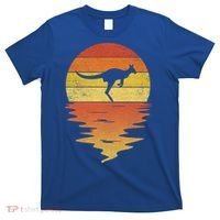 Kangaroo Animals Cool Gift Retro Sunset 70s Vintage Kangaroo Meaningful Gift T-Shirt thumb 0