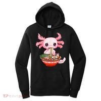 Kawaii Axolotl Eating Ramen Noodles Anime Gift Teens Women's Hoodie thumb 0