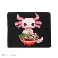Kawaii Axolotl Eating Ra Noodles Anime Gift Mousepad thumb 0