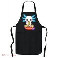 Kawaii Axolotl Eating Ramen Noodles Teens Apron thumb 0