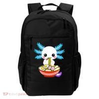 Kawaii Axolotl Eating Ramen Noodles Teens Backpack thumb 0
