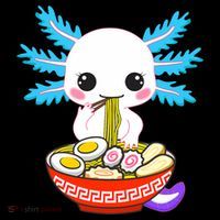 Kawaii Axolotl Eating Ramen Noodles Teens Coffee Mug thumb 5