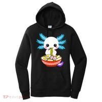 Kawaii Axolotl Eating Ramen Noodles Teens Women's Hoodie thumb 0