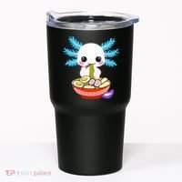 Kawaii Axolotl Eating Ramen Noodles Teens Tumbler thumb 0
