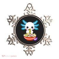 Kawaii Axolotl Eating Ramen Noodles Teens Ornament thumb 0