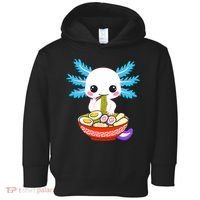 Kawaii Axolotl Eating Ramen Noodles Teens Toddler Hoodie thumb 0
