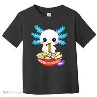 Kawaii Axolotl Eating Ramen Noodles Teens Toddler T-Shirt thumb 0