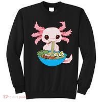 Kawaii Axolotl Eating Ra Noodles Anime  Sweatshirt thumb 0