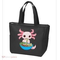 Kawaii Axolotl Eating Ra Noodles Anime  Tote Bag thumb 3