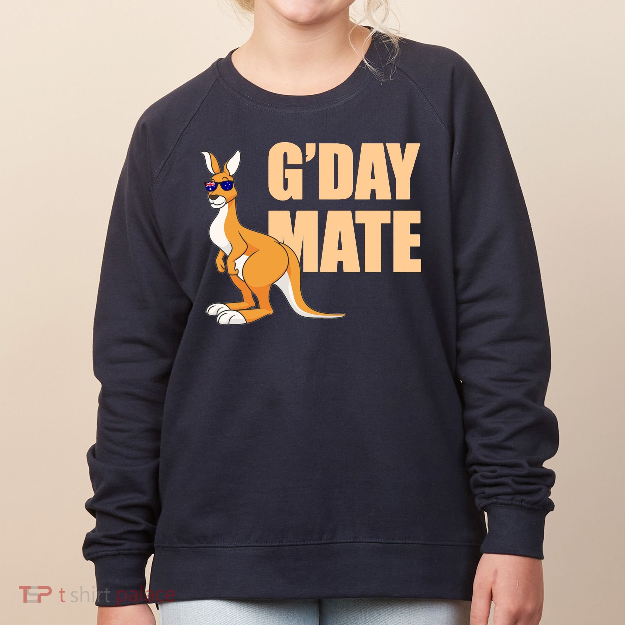 Kangaroo Australia G'Day Mate Australian Symbol Women's Sweatshirt