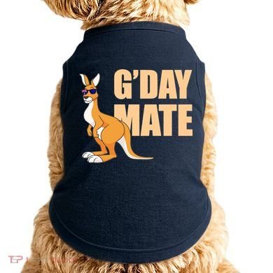 Kangaroo Australia G'Day Mate Australian Symbol Doggie Tank