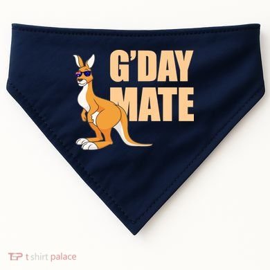 Kangaroo Australia G'Day Mate Australian Symbol USA-Made Doggie Bandana