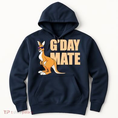 Kangaroo Australia G'Day Mate Australian Symbol Hoodie