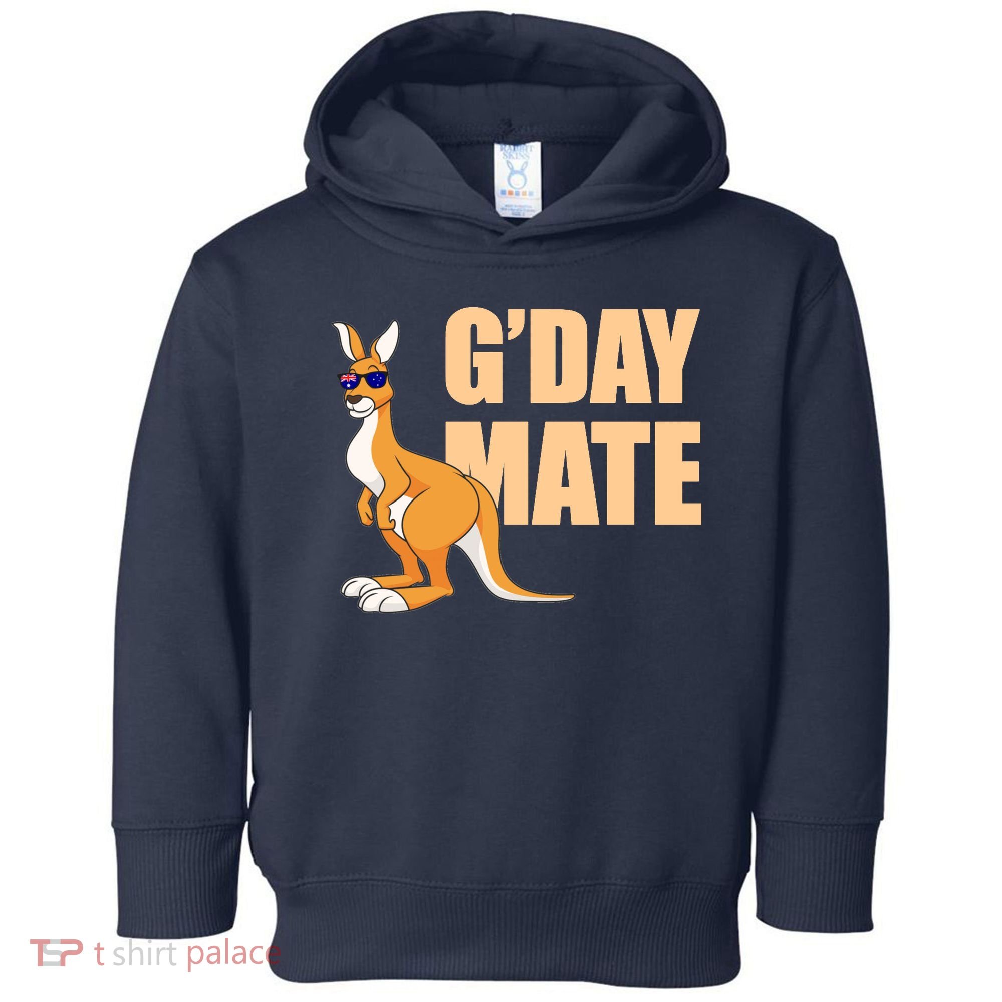 Kangaroo Australia G'Day Mate Australian Symbol Toddler Hoodie