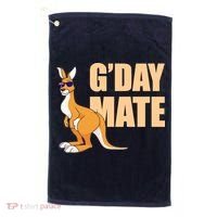 Kangaroo Australia G'Day Mate Australian Symbol Golf Towel thumb 0