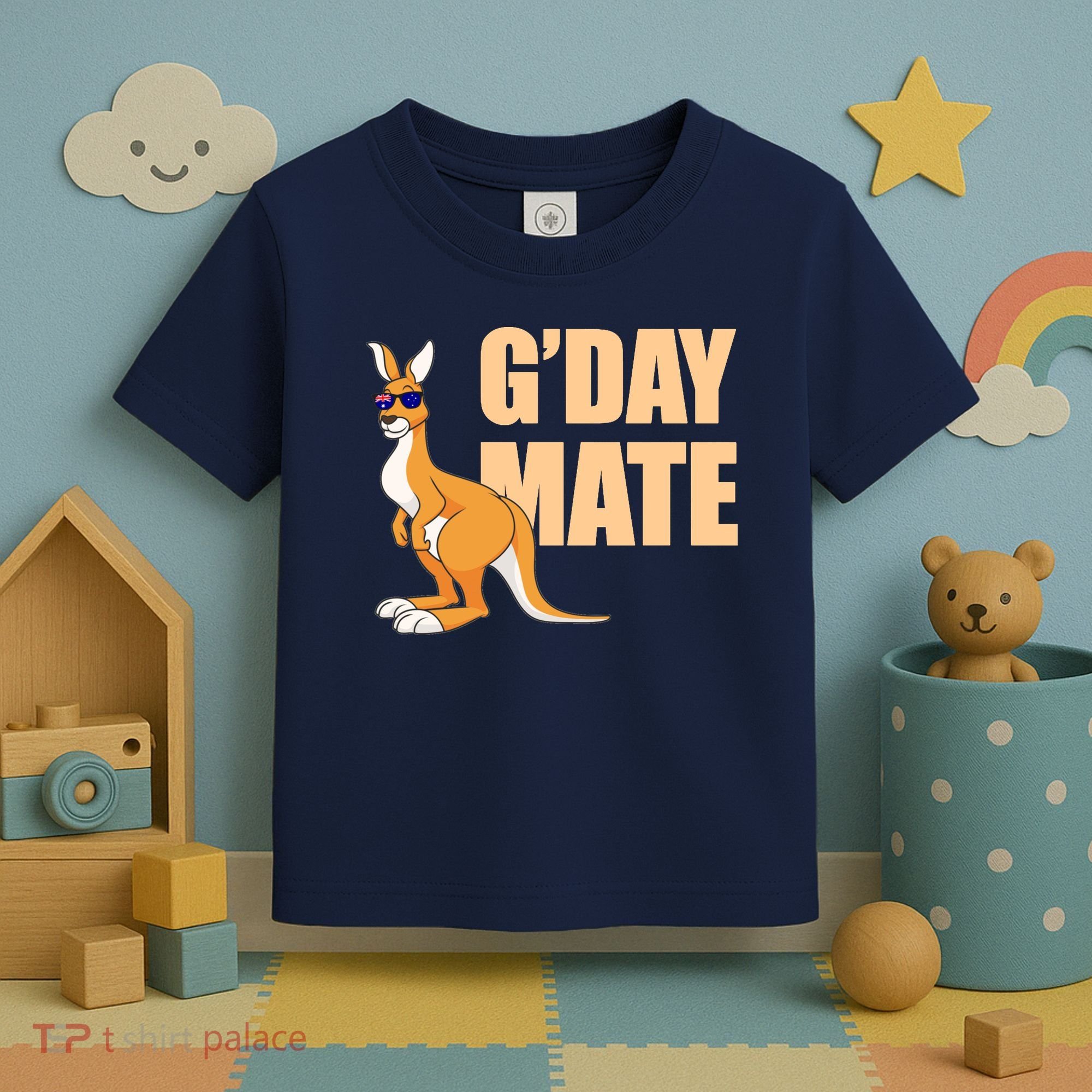Kangaroo Australia G'Day Mate Australian Symbol Toddler T-Shirt
