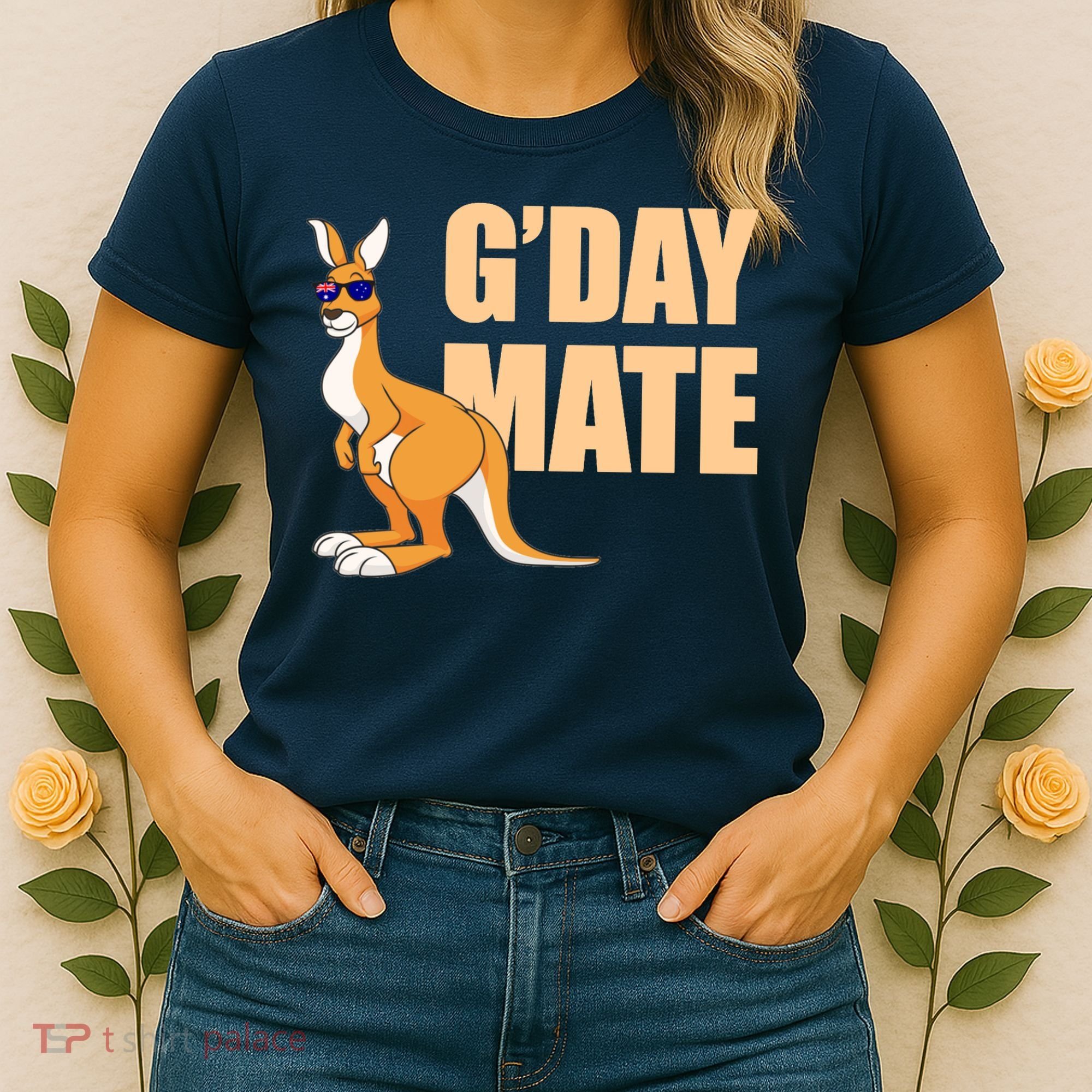 Kangaroo Australia G'Day Mate Australian Symbol Women's T-Shirt