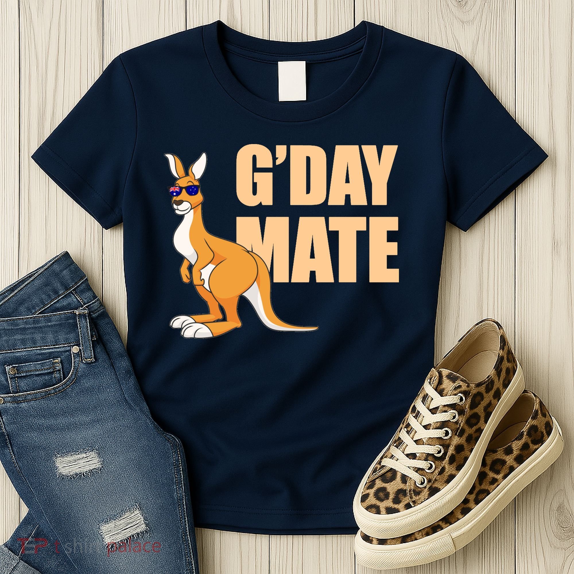 Kangaroo Australia G'Day Mate Australian Symbol Women's T-Shirt