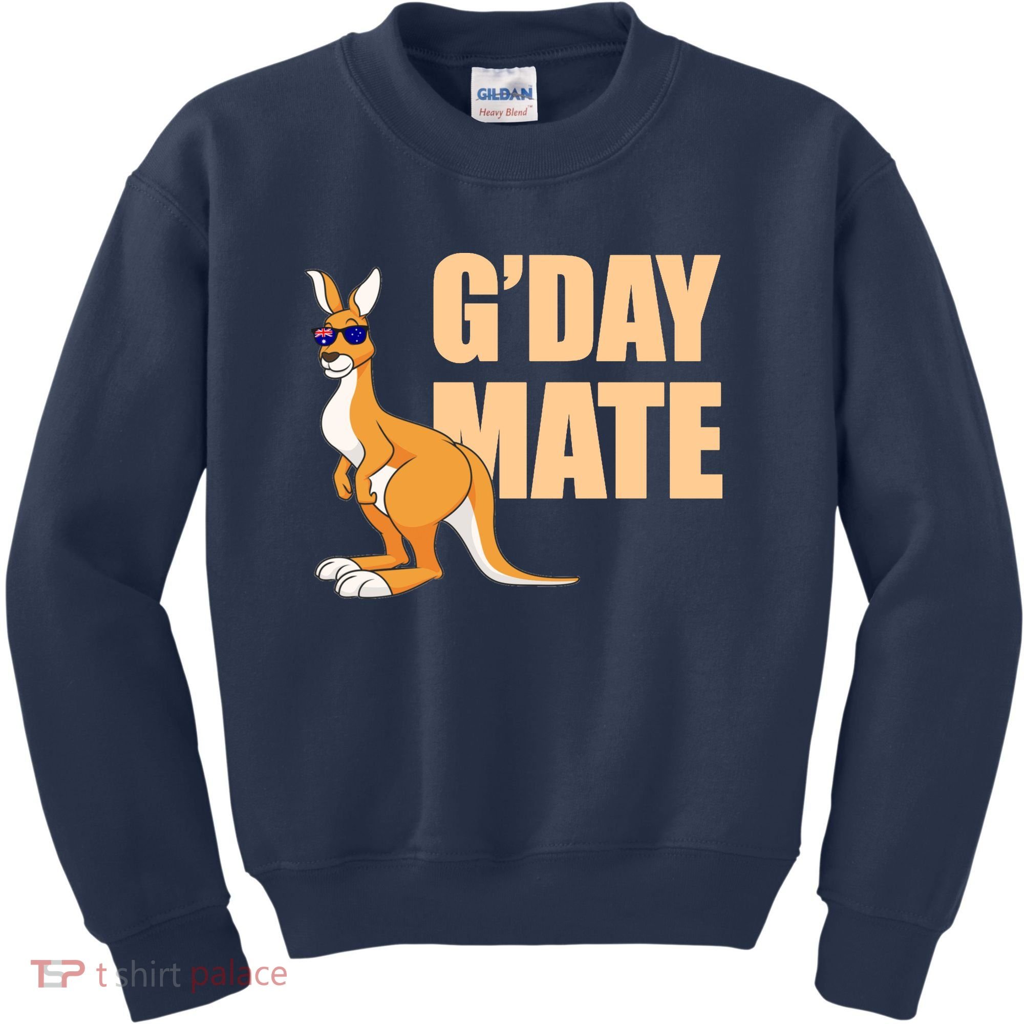 Kangaroo Australia G'Day Mate Australian Symbol Kids Sweatshirt