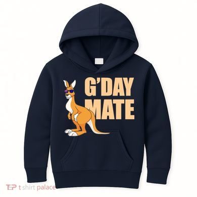 Kangaroo Australia G'Day Mate Australian Symbol Kids Hoodie