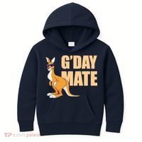 Kangaroo Australia G'Day Mate Australian Symbol Kids Hoodie thumb 0