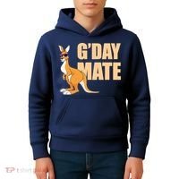 Kangaroo Australia G'Day Mate Australian Symbol Kids Hoodie thumb 4