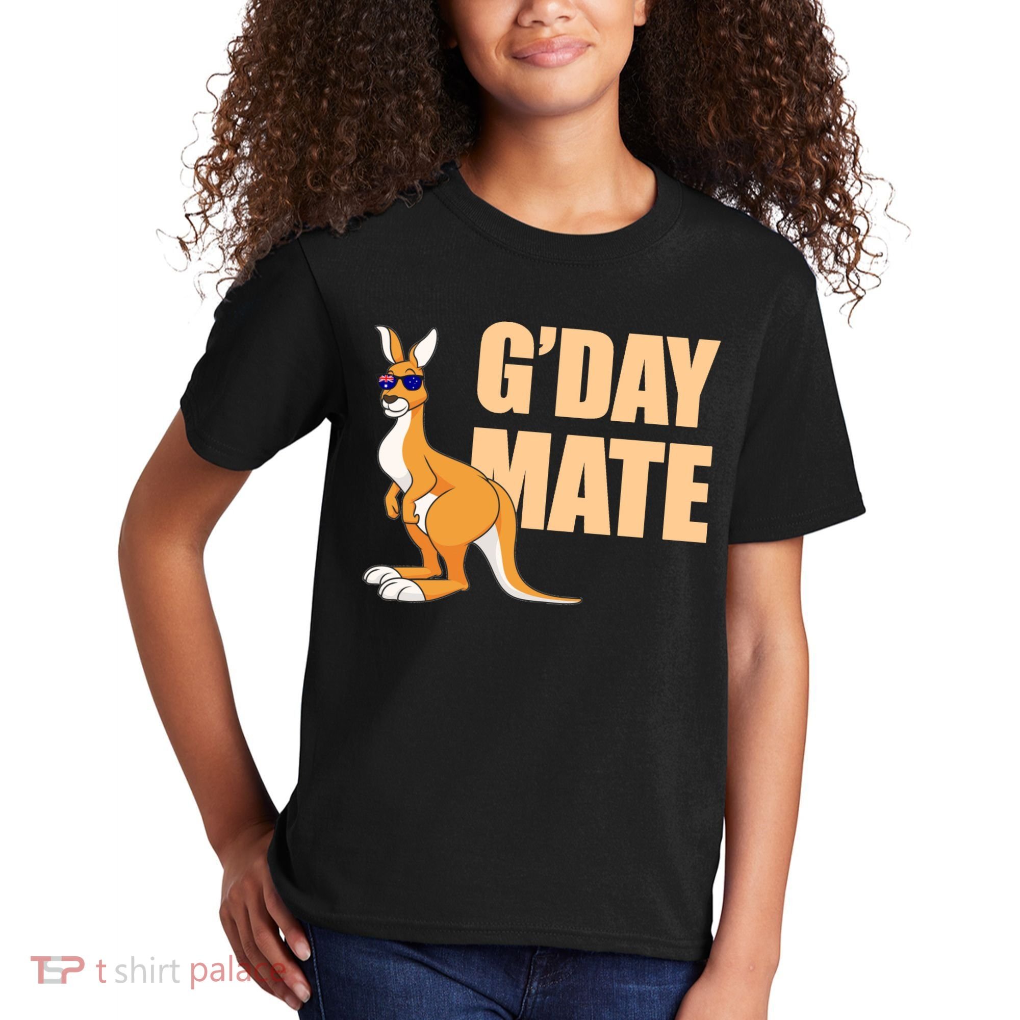 Kangaroo Australia G'Day Mate Australian Symbol Kids T-Shirt