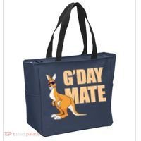 Kangaroo Australia G'Day Mate Australian Symbol Tote Bag thumb 2