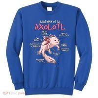 Kids Axolotl Gift Axolotl Stuff Anatomy Of An Axolotl Sweatshirt thumb 0