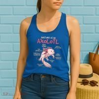 Kids Axolotl Gift Axolotl Stuff Anatomy Of An Axolotl Women's Tank Top thumb 2
