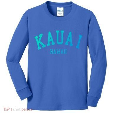 Kauai Aloha Hawaii Tribe Beach Gift Kids Long Sleeve Shirt