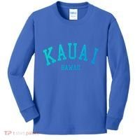 Kauai Aloha Hawaii Tribe Beach Gift Kids Long Sleeve Shirt thumb 0
