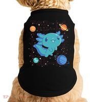 Kawaii Axolotl In Space With Planets Cute Japanese Science Doggie Tank thumb 0