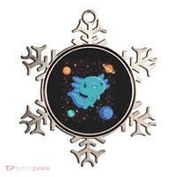 Kawaii Axolotl In Space With Planets Cute Japanese Science Ornament thumb 0
