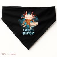 Kawaii Axolotl I Axolotl Questions Funny Axolotl Lover USA-Made Doggie Bandana thumb 0