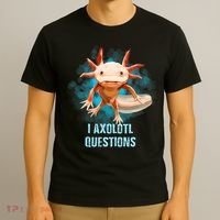 Kawaii Axolotl I Axolotl Questions Funny Axolotl Lover T-Shirt thumb 3